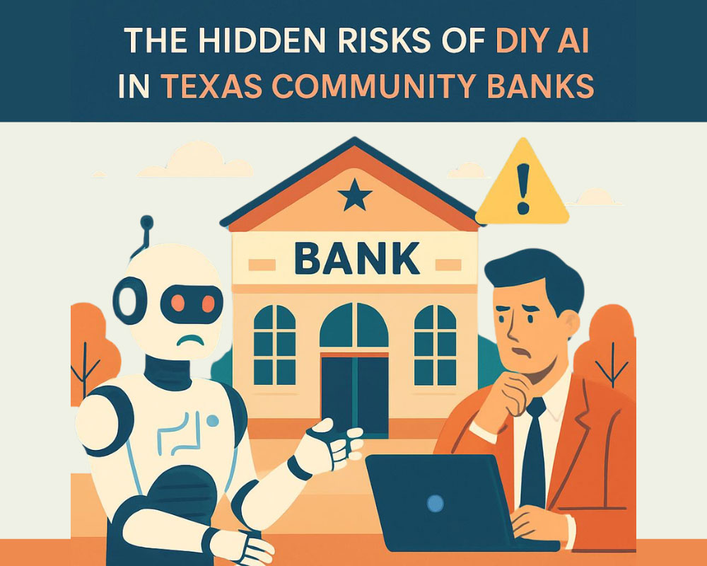 The Hidden Risks of DIY AI in Texas Community Banks (And What Most IT Leaders Don’t See Coming)
